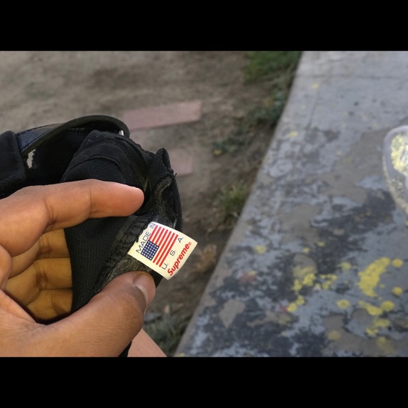 Supreme Corduroy Camp Cap (SS18) Black - Picture 6 of 8